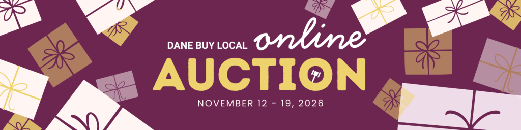 dane buy local online holiday auction 2026 logo